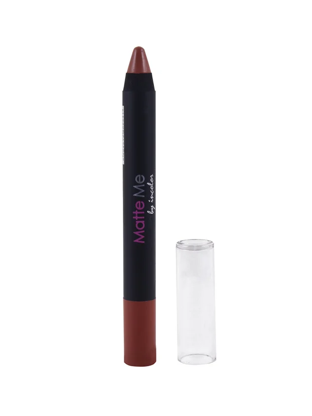 Incolor Matte Me Crayon Pencil Lipstick 20 Push up| Soft Matte Finish & Creamy Texture | Long-Lasting Wear & Precise Crayon Design | Lightweight Formula for All-Day Comfort