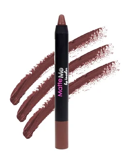 Incolor Matte Me Crayon Pencil Lipstick 22 Coffee Bean| Rich Matte Finish & Creamy Texture | Long-Lasting Wear & Precise Crayon Design | Lightweight Formula for All-Day Comfort
