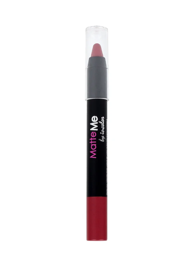 Incolor Matte Me Crayon Pencil Lipstick 28 Peach Pink | Soft Matte Finish & Creamy Texture | Long-Lasting Wear & Precise Crayon Design | Lightweight Formula for All-Day Comfort