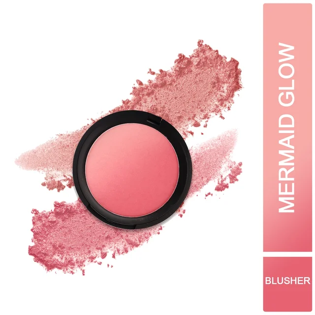 Incolor Mermaid Glow Blusher & Highlighter Shade 05 Dusty Rose | Silky Smooth Texture | Natural Flush with Radiant Glow | Long-Lasting, Blendable & Highly Pigmented