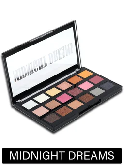 Incolor Midnight Dreams 18 in 1 Color Eyeshadow Palette 25g, Shade 02 | Waterproof Eye Makeup | Matte & Glitter Finish | Multicolor Palette