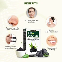 Indus Valley 100% Natural Activated Charcoal Powder 100g | Face & Skin Care | Helps Remove Dead Skin, Dirt & Impurities | Detoxifying Powder for DIY Face Masks
