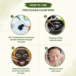 Indus Valley 100% Natural Activated Charcoal Powder 100g | Face & Skin Care | Helps Remove Dead Skin, Dirt & Impurities | Detoxifying Powder for DIY Face Masks