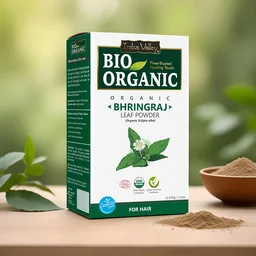 Indus Valley 100% Pure Bhringraj Powder 100g | Natural Preservative-Free Hair Care Powder for Hair Oil, Masks & DIY Packs | For Strong, Shiny & Healthy-Looking Hair