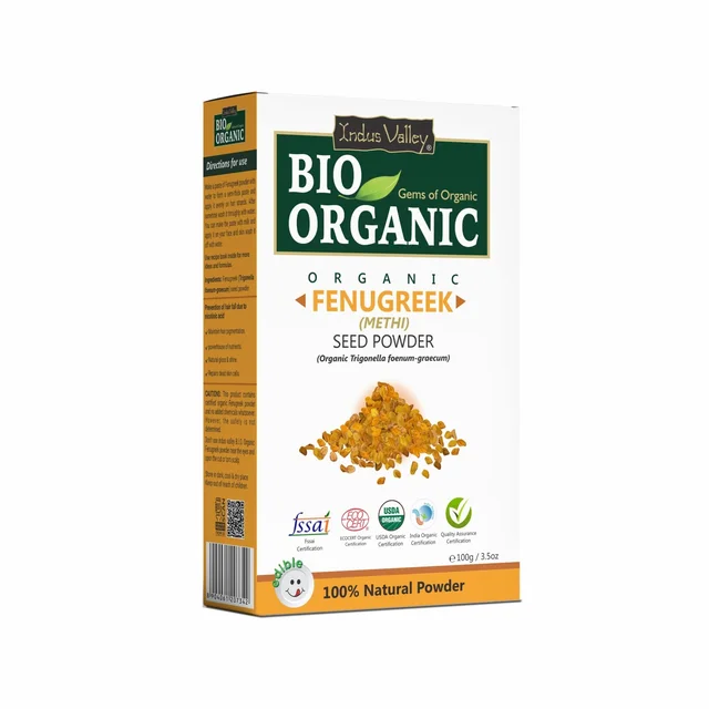 Indus Valley 100% Pure Fenugreek Methi Seed Powder 100g | Natural Herbal Powder for Hair & Skin Care | DIY Hair Masks, Packs & Traditional Beauty Routines