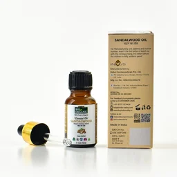 Indus Valley 100% Pure Natural & Organic Sandalwood Chandan Essential Oil 5ml | Undiluted Sandalwood Oil for Skin, Hair, Face Care, Massage & Aromatherapy