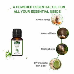 Indus Valley 100% Pure & Organic Tea Tree Essential Oil 15ml | Natural Tea Tree Oil for Skin, Hair & Scalp Care | Aromatherapy, Massage & Everyday Beauty Routine