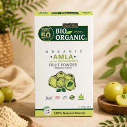 Indus Valley Bio Organic 100% Natural Amla Powder 250g | Indian Gooseberry Fruit Powder Rich in Antioxidants | For Hair Care, Skin Care, Drinking & Eating