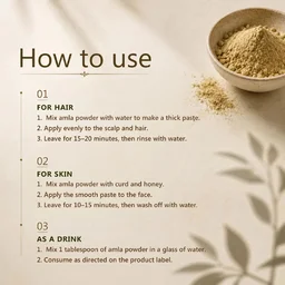 Indus Valley Bio Organic 100% Natural Amla Powder 250g | Indian Gooseberry Fruit Powder Rich in Antioxidants | For Hair Care, Skin Care, Drinking & Eating