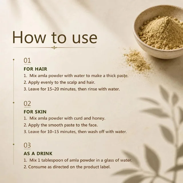 Indus Valley Bio Organic 100% Natural Amla Powder 250g | Indian Gooseberry Fruit Powder Rich in Antioxidants | For Hair Care, Skin Care, Drinking & Eating