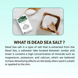 Indus Valley Bio Organic 100% Natural Dead Sea Salt 250g | Skin Detox & Exfoliation Care | Helps Hydrate Skin, Refresh Scalp & Support Healthy-Looking Hair