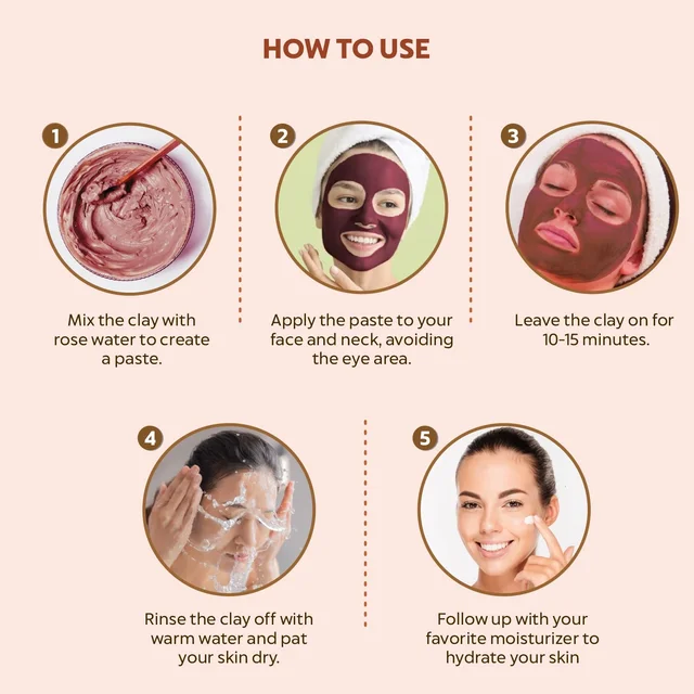 Indus Valley Bio Organic 100% Natural Moroccan Rhassoul Clay 250g | Face & Hair Mask Powder for Pores, Blemishes, Blackheads, Oil Control & Skin Care