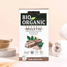Indus Valley Bio Organic 100% Natural Pure Mulethi Powder 100g | Yashtimadhu Licorice Root Powder | Herbal Powder for Skin Care, Face Pack & Hair Care
