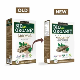 Indus Valley Bio Organic 100% Natural Pure Mulethi Powder 100g | Yashtimadhu Licorice Root Powder | Herbal Powder for Skin Care, Face Pack & Hair Care