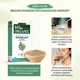 Indus Valley Bio Organic Brahmi Leaf Powder 100g | Pure Bacopa Monnieri Ayurvedic Herb | Natural Herbal Powder for Memory, Focus, Brain Wellness & Hair Care