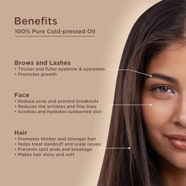 Indus Valley Bio Organic Castor Oil 200ml | Natural Castor Oil for Hair, Scalp & Skin Care | Nourishing & Moisturizing Oil for Hair Massage, Dry Skin & Beauty Care
