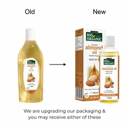Indus Valley Bio Organic Cold Pressed Almond Oil 100ml | Pure Roghan Badam Oil for Soft & Shiny Hair, Glowing Skin, Hair Damage Care & Baby Massage | Natural Hair & Skin Oil