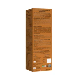 Indus Valley Bio Organic Cold Pressed Almond Oil 200ml | Pure Roghan Badam Oil for Soft & Shiny Hair, Glowing Skin, Hair Damage Care & Baby Massage | Natural Hair & Skin Oil