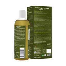 Indus Valley Bio Organic Extra Virgin Olive Oil 100ml | 100% Cold Pressed & Pure | Edible Cooking Oil | Baby Massage, Skin & Hair Care | Natural & Chemical-Free