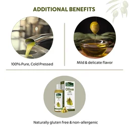 Indus Valley Bio Organic Extra Virgin Olive Oil 100ml | 100% Cold Pressed & Pure | Edible Cooking Oil | Baby Massage, Skin & Hair Care | Natural & Chemical-Free