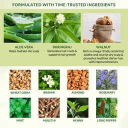 Indus Valley Bio Organic Hair Reborn Aloe Vera Gel 175ml With Bhringraj & Walnut Oil For Ultimate Hair Management