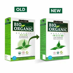 Indus Valley Bio Organic Neem Powder 100g | 100% Natural Pure Neem Leaf Powder | Azadirachta Indica Herbal Powder for Face Pack, Skin Care, Hair & Scalp Care