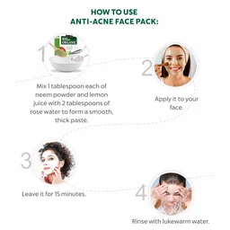 Indus Valley Bio Organic Neem Powder 100g | 100% Natural Pure Neem Leaf Powder | Azadirachta Indica Herbal Powder for Face Pack, Skin Care, Hair & Scalp Care