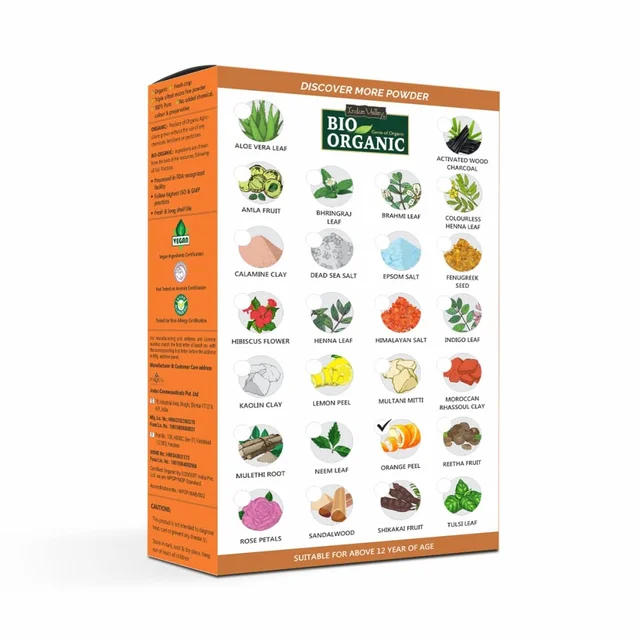 Indus Valley Bio Organic Orange Peel Fine Powder 250g | Pure Natural Orange Peel Powder | Vitamin C & Antioxidant Rich | Face Pack for Glow, Tan & Skin Care