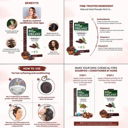 Indus Valley Bio Organic Organic Shikakai Powder 100g | Acacia Concinna Natural Herbal Hair Cleanser | For Frizzy Hair, Soft & Shiny Hair | Nourishing Conditioner & Hair Care