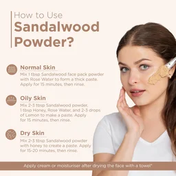 Indus Valley Bio Organic Sandalwood Face Pack Powder 200g | Chandan Powder for Suntan, Dark Spots & Pigmentation | Face Mask for Glowing Skin & Acne Care