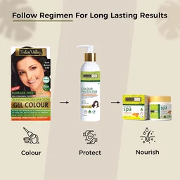 Indus Valley INDUS VALLEY Damage Free Natural Gel Hair Colour 220ml Dark Brown 3.00 for Women & Men | 100% Grey Coverage | Ammonia & PPD Free Herbal Organic Conditioning Hair Color