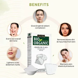 Indus Valley Natural Kaolin Clay Powder 100g | Pure China Clay for Face & Skin Care | DIY Face Pack for Acne, Blackheads, Excess Oil, Pores & Healthy-Looking Glowing Skin