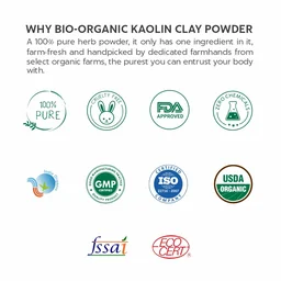 Indus Valley Natural Kaolin Clay Powder 250g | Pure China Clay for Face & Skin Care | DIY Face Pack for Acne, Blackheads, Excess Oil, Pores & Healthy-Looking Glowing Skin