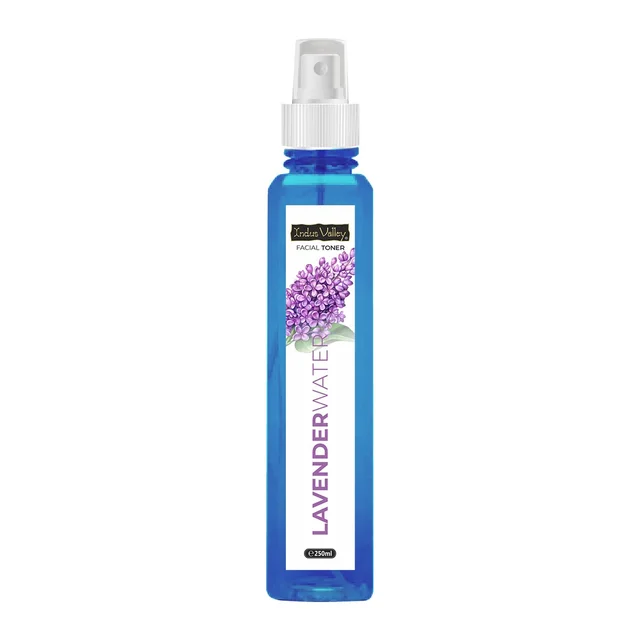 Indus Valley Natural Lavender Water Facial Toner 250ml | Chemical-Free Lavender Floral Water for Face & Skin | Refreshing Hydrating Toner for Daily Skincare, Glow & Skin Freshness