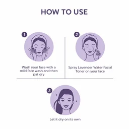 Indus Valley Natural Lavender Water Facial Toner 250ml | Chemical-Free Lavender Floral Water for Face & Skin | Refreshing Hydrating Toner for Daily Skincare, Glow & Skin Freshness