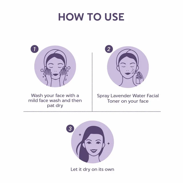 Indus Valley Natural Lavender Water Facial Toner 250ml | Chemical-Free Lavender Floral Water for Face & Skin | Refreshing Hydrating Toner for Daily Skincare, Glow & Skin Freshness