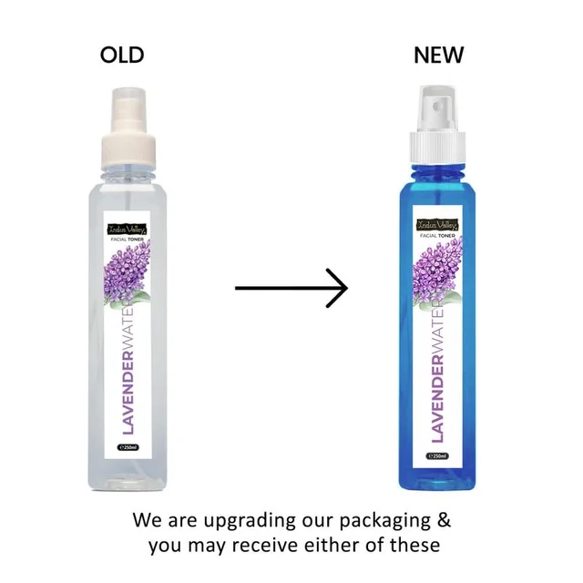 Indus Valley Natural Lavender Water Facial Toner 250ml | Chemical-Free Lavender Floral Water for Face & Skin | Refreshing Hydrating Toner for Daily Skincare, Glow & Skin Freshness