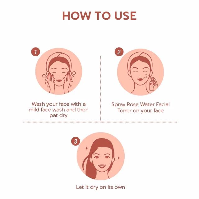 Indus Valley Natural Rose Water Facial Toner 250ml | Refreshing Rose Hydrosol for Face | Hydrates, Tones & Revives Skin | Natural Daily Skincare Toner