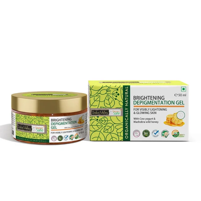 Indus Valley Organic & Natural Cow's Milk Yogurt & Honey Gel 50ml | Hydrating Face Gel for All Skin Types | Nourishing, Moisturizing & Refreshing Daily Skincare