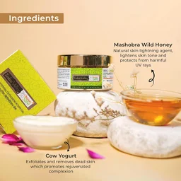 Indus Valley Organic & Natural Cow's Milk Yogurt & Honey Gel 50ml | Hydrating Face Gel for All Skin Types | Nourishing, Moisturizing & Refreshing Daily Skincare