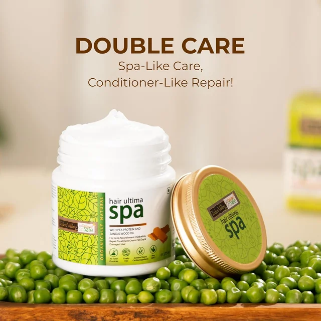 Indus Valley Ultima Spa 175ml | 100% Organic Deep Nourishing Hair Spa Treatment | Intensive Hair Care for Dry, Rough & Damaged Hair | Helps Improve Softness & Smoothness