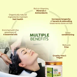 Indus Valley Ultima Spa with Keratin 400ml | Deep Nourishing Rosemary Hair Spa Treatment for Dry, Rough & Damaged Hair | Helps Improve Softness, Smoothness & Manageability
