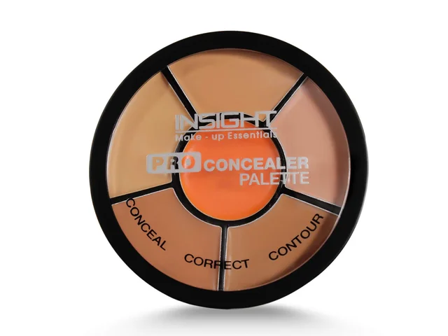 Insight Cosmetics Pro Concealer Palette | Full Coverage for Flawless Skin | 3 in 1 Palette- Conceal Corect & Contour | Long-Lasting | Oil Control with Matte Finish | Creamy, Blendable for All Skin Tones | 15g
