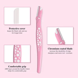 Kai Eyebrow Razor for Women | Precision Stainless Steel Blade | Safe, Accurate Eyebrow | Shaping & Facial Hair Removal | Ergonomic Handle for Easy | Comfortable Use.