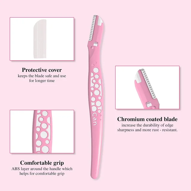 Kai Eyebrow Razor for Women | Precision Stainless Steel Blade | Safe, Accurate Eyebrow | Shaping & Facial Hair Removal | Ergonomic Handle for Easy | Comfortable Use.