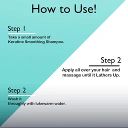 Keratine Professional Smoothening Shampoo 500ml for Weak & Damaged Hair | Enriched with Keratin Protein | Repairs Breakage | Reduces Frizz | Restores Shine & Strength