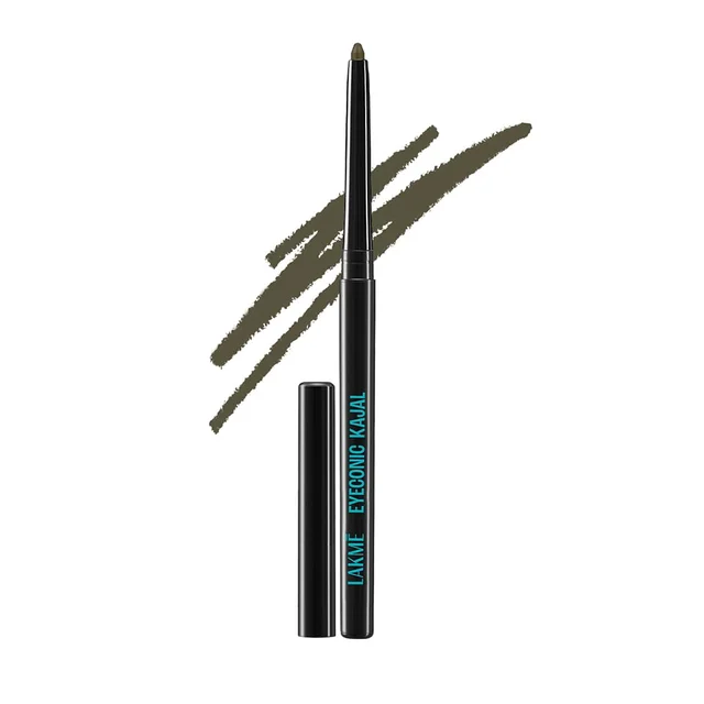 Lakme 9 to 5 Eyeconic Kajal, Forest Green Matte Finish | Waterproof & Smudge-Proof | 24H Long-Lasting | Smooth Glide Formula for Bold Everyday Eye Looks