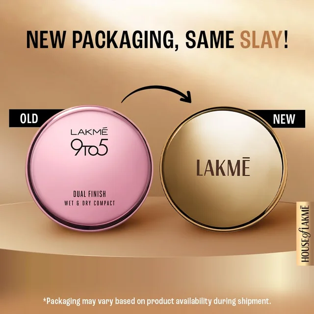 Lakme 9 to 5 Primer + Matte Powder Foundation Compact 9g, Ivory Cream | Covers Blemishes & Lightweight | Long Lasting, Smooth Finish & Oil Control