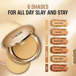 Lakme 9 to 5 Primer + Matte Powder Foundation Compact 9g, Ivory Cream | Covers Blemishes & Lightweight | Long Lasting, Smooth Finish & Oil Control