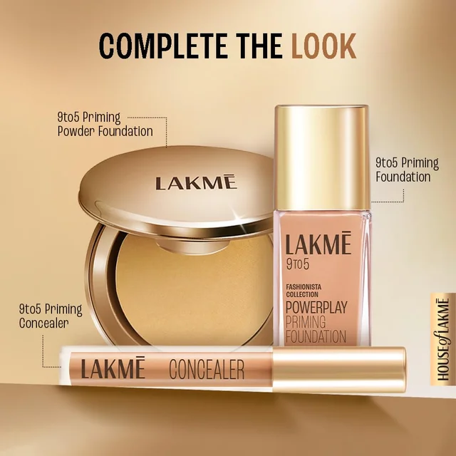 Lakme 9 to 5 Primer + Matte Powder Foundation Compact 9g, Ivory Cream | Covers Blemishes & Lightweight | Long Lasting, Smooth Finish & Oil Control